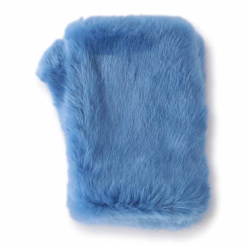 BARNEYS NEW YORK エコファー フィンガーレスグローブ BLUE