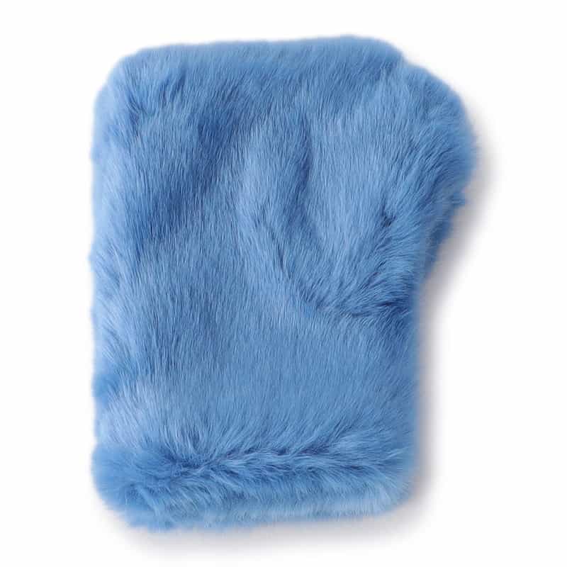 BARNEYS NEW YORK エコファー フィンガーレスグローブ BLUE