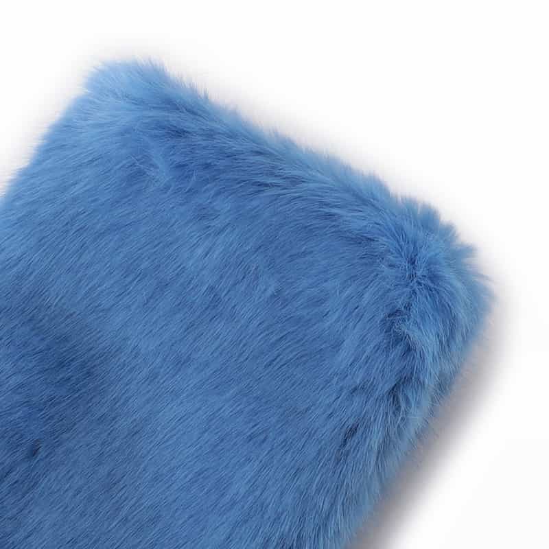 BARNEYS NEW YORK エコファー フィンガーレスグローブ BLUE