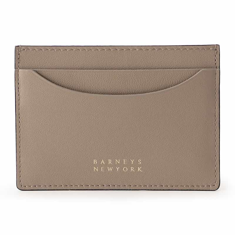 BARNEYS NEW YORK ロゴカードケース GRAY BEIGE