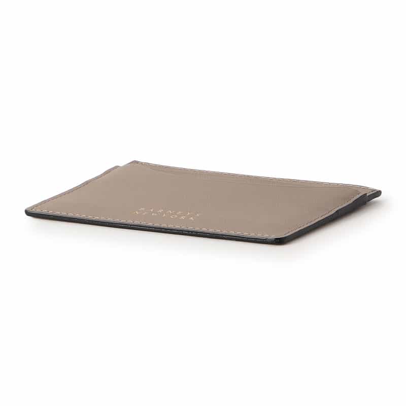 BARNEYS NEW YORK ロゴカードケース GRAY BEIGE