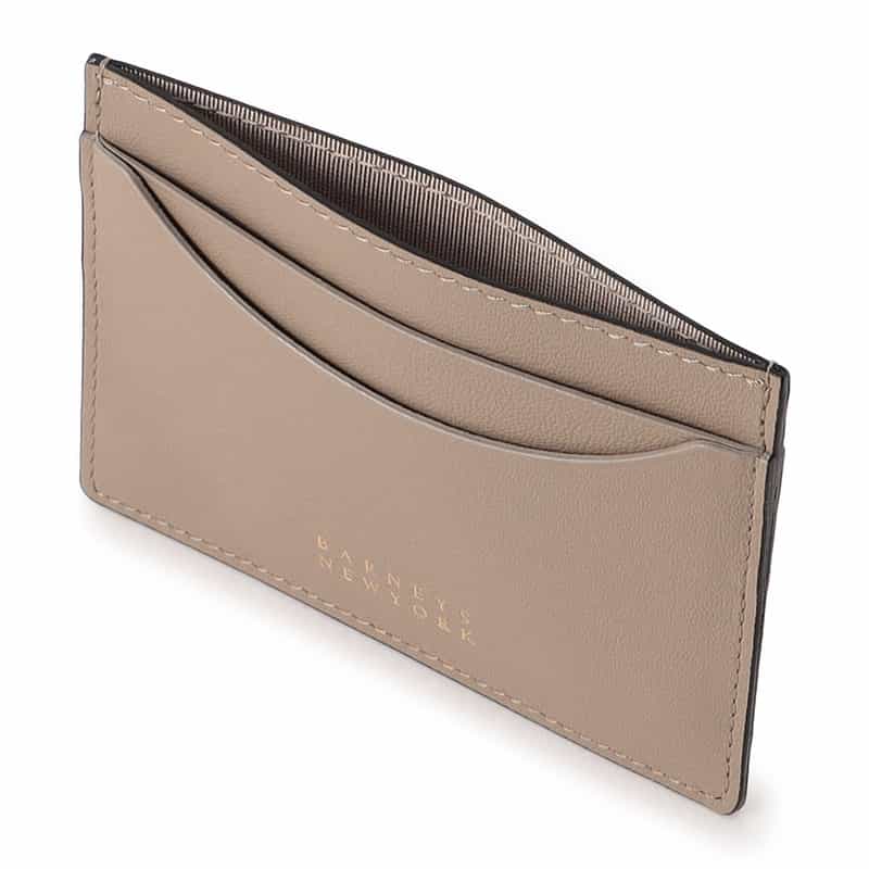 BARNEYS NEW YORK ロゴカードケース GRAY BEIGE