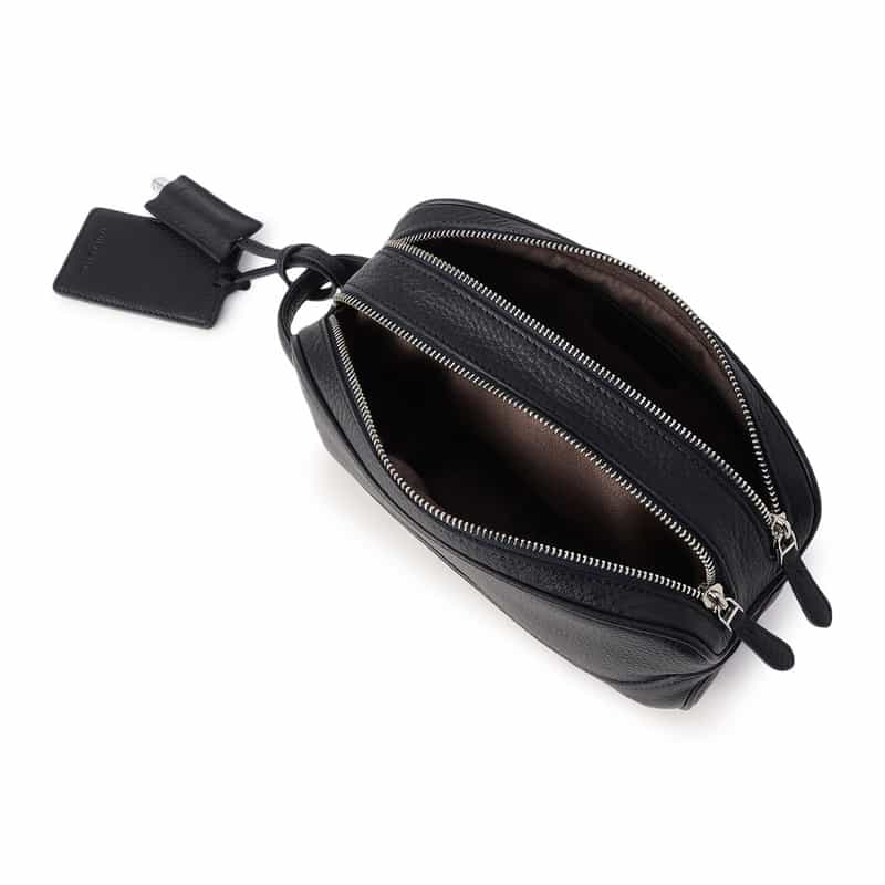 PELLE MORBIDA PELLE MORBIDA＜ペッレ モルビダ＞ ハンドル付きポーチ "PMO-MB028A" NAVY