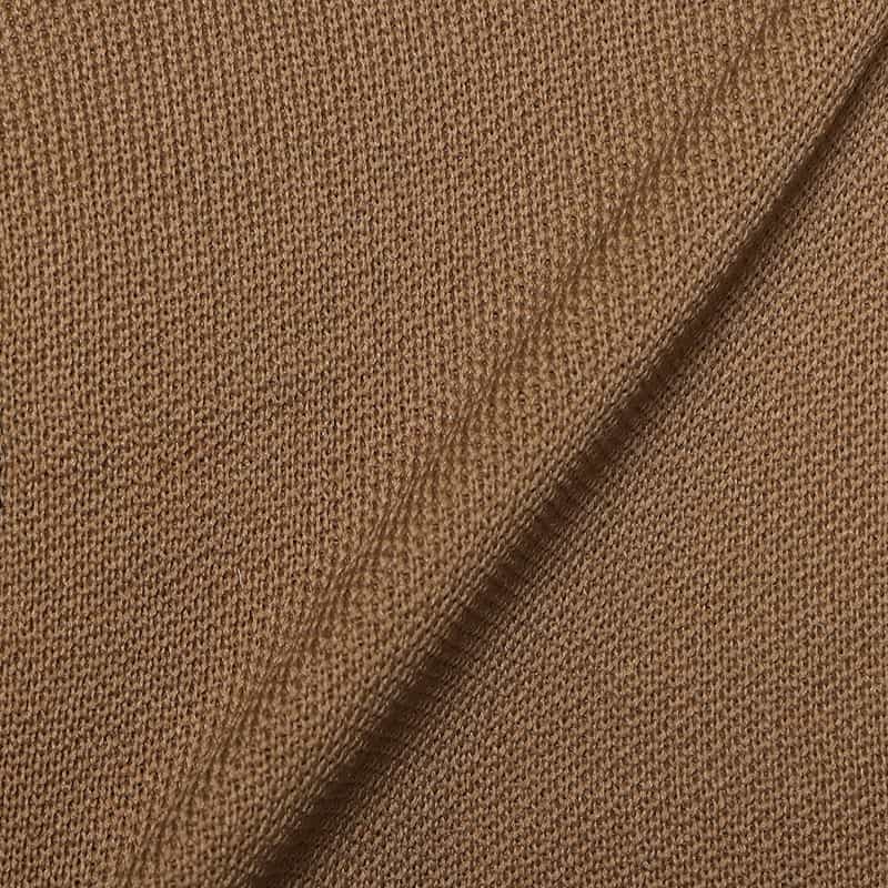 BARNEYS NEW YORK バイカラー コンパクト ニットカーディガン CAMEL