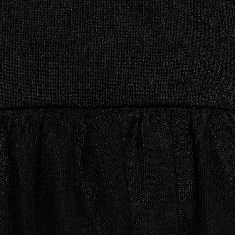 BARNEYS NEW YORK ウォッシャブル コンビネーション ドレス BLACK