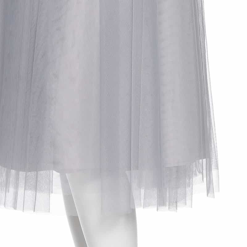 BARNEYS NEW YORK ウォッシャブル コンビネーション ドレス GRAY