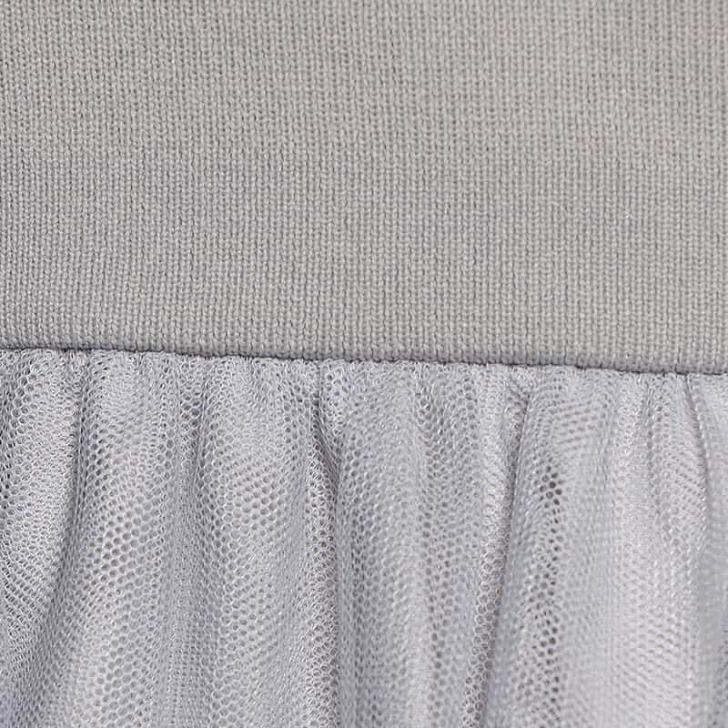 BARNEYS NEW YORK ウォッシャブル コンビネーション ドレス GRAY