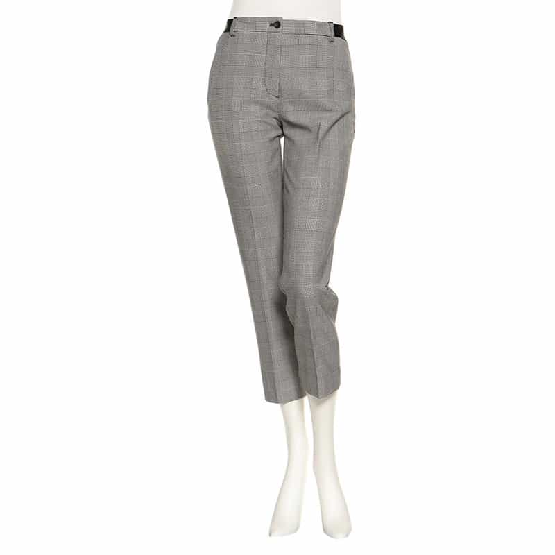 BARNEYS NEW YORK ウォッシャブル 2WAYストレッチ バックウエストゴムパンツ GRAY