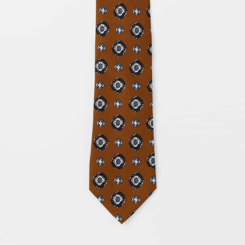 BARNEYS NEW YORK 小紋柄タイ ORANGE