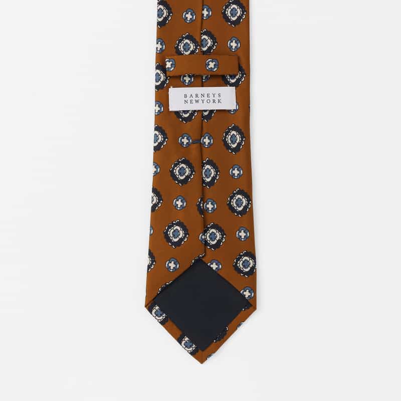 BARNEYS NEW YORK 小紋柄タイ ORANGE