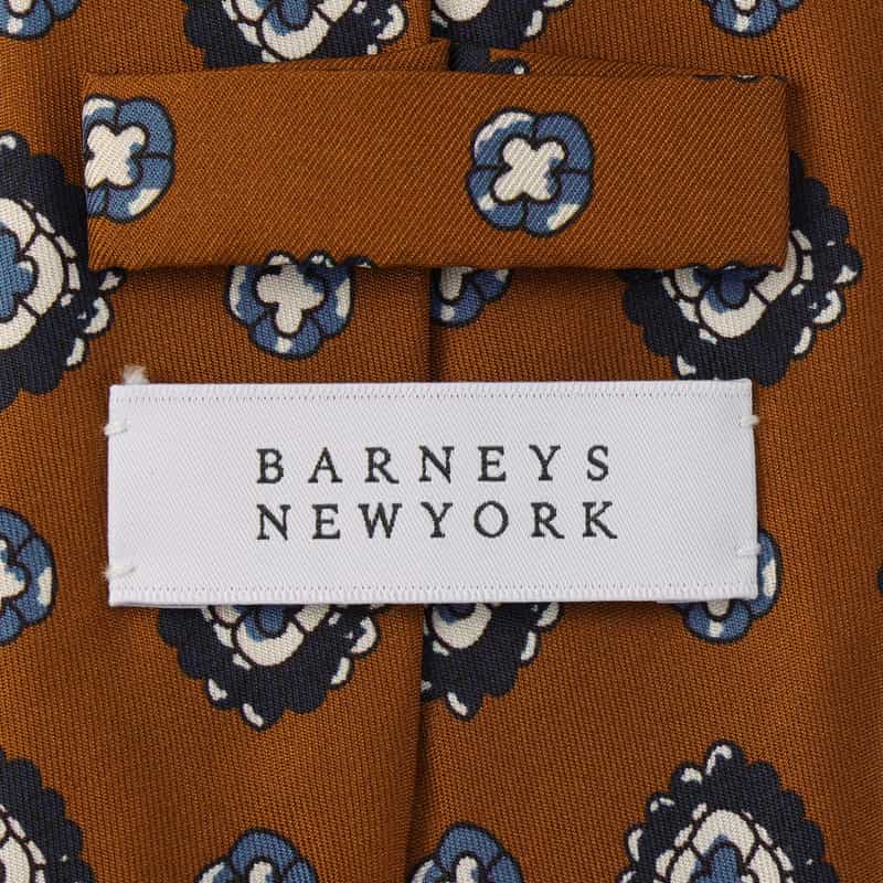 BARNEYS NEW YORK 小紋柄タイ ORANGE