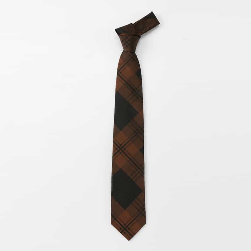 BARNEYS NEW YORK チェック柄タイ ORANGE