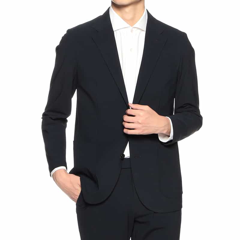 BARNEYS NEW YORK セットアップジャージージャケット NAVY