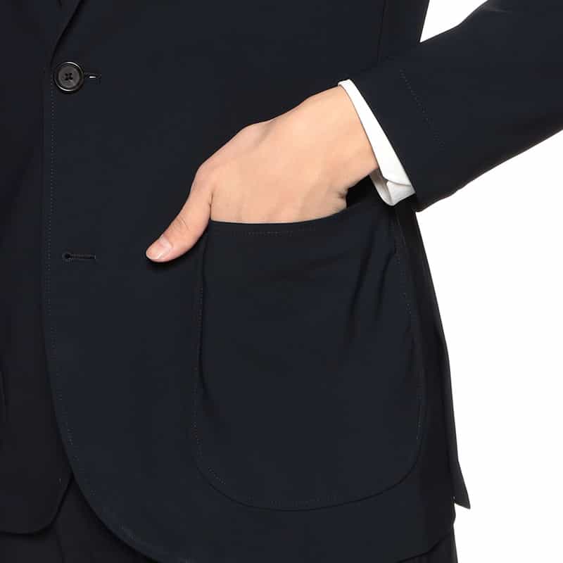 BARNEYS NEW YORK セットアップジャージージャケット NAVY