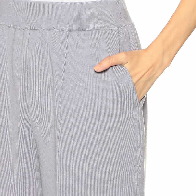 LOHEN 限定ミラノリブワイドパンツ LT GRAY