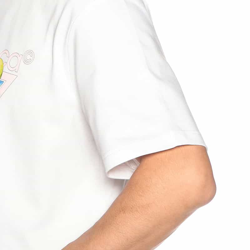 CASABLANCA プリントTシャツ WHITE