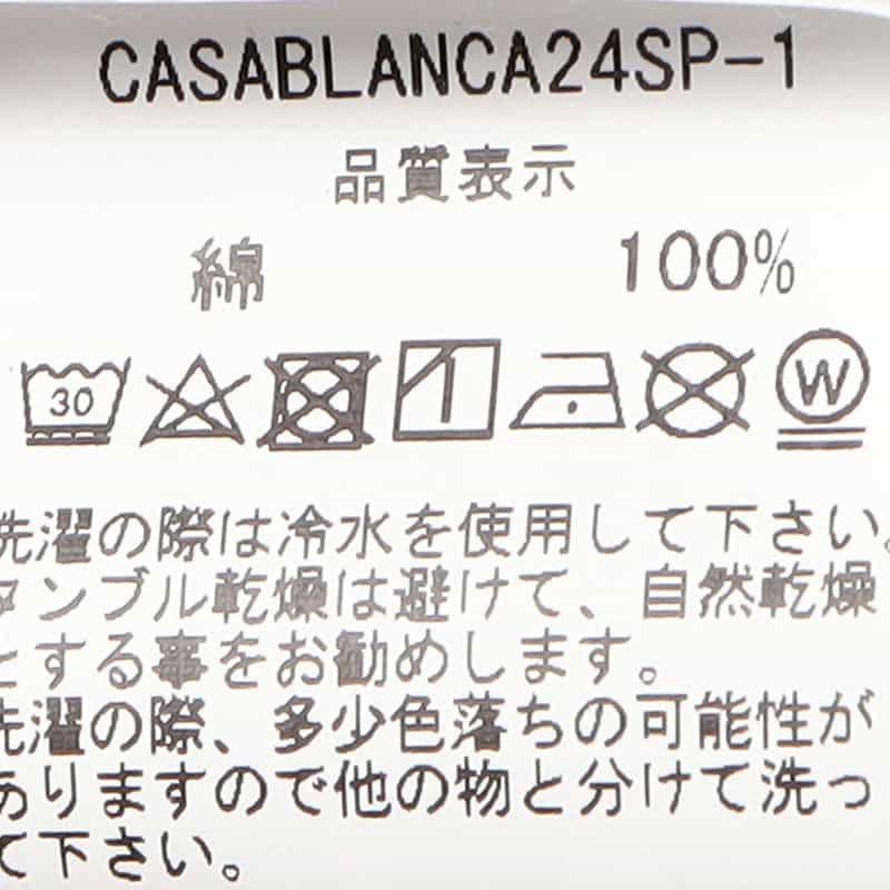 CASABLANCA プリントTシャツ WHITE