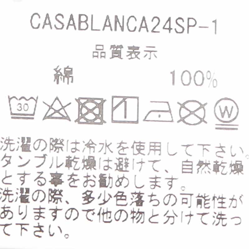 CASABLANCA プリントTシャツ WHITE