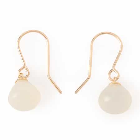 ピアス (ホワイトカルセドニー)