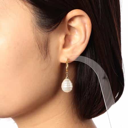 耳元に存在感★agnes b. \"Chunky Pearl\" パール ピアス ☆agnes b.☆LOGO b.Chunky Pearl パール ピアス/送料込