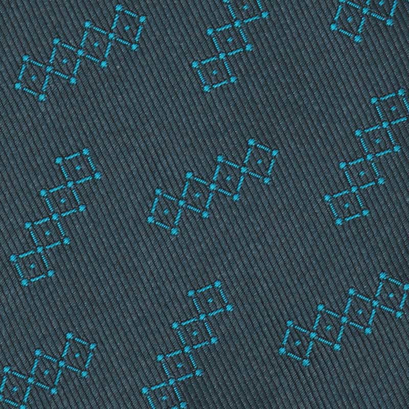 ATTO VANNUCCI FIRENZE セッテピエゲジオメトリック柄タイ BLUE