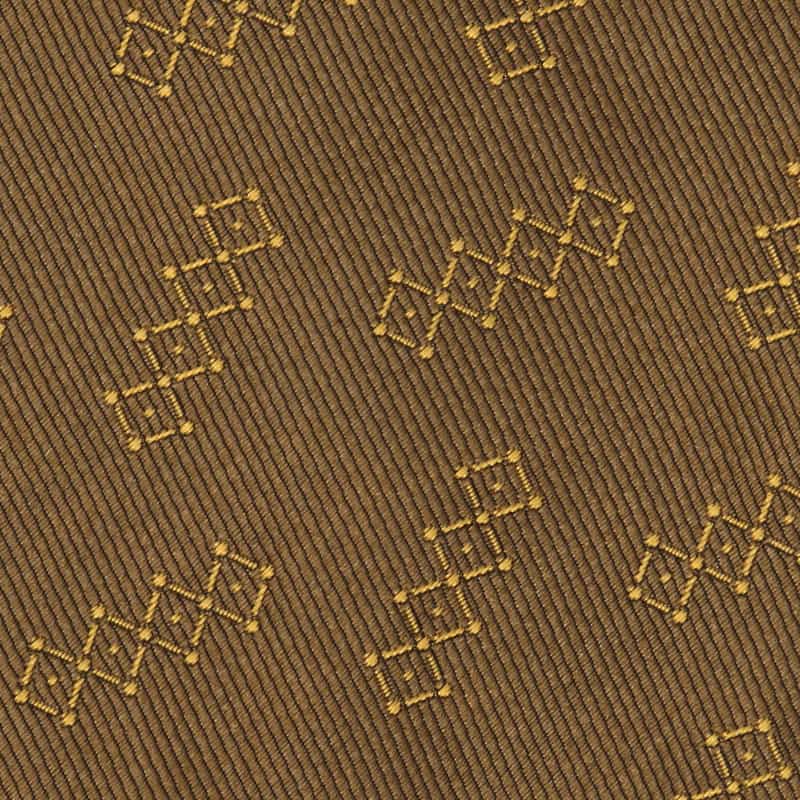 ATTO VANNUCCI FIRENZE セッテピエゲジオメトリック柄タイ BROWN