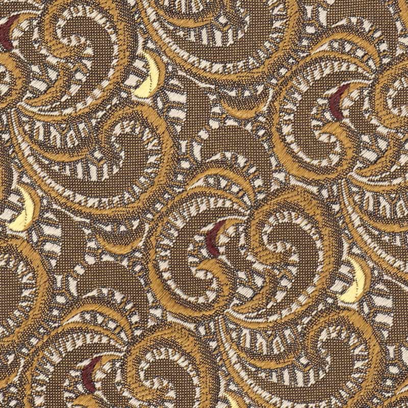 ATTO VANNUCCI FIRENZE セッテピエゲペイズリー柄タイ BROWN