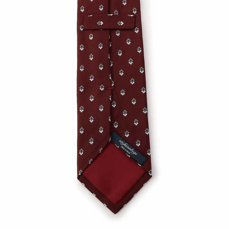 STEFANO BIGI 小紋柄タイ WINE