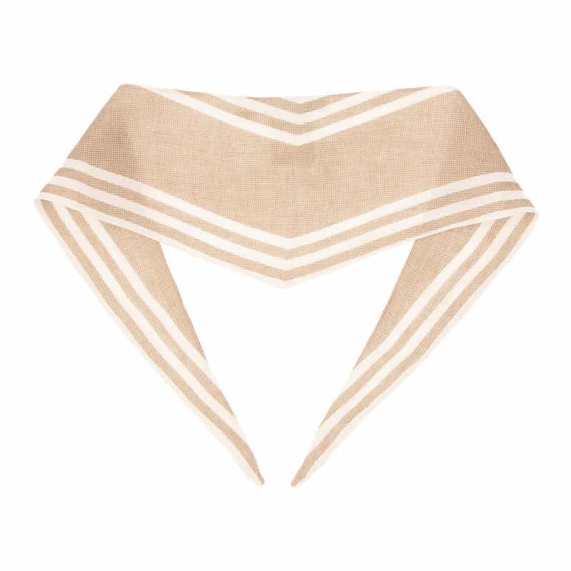 STEFANO BIGI リネンネッカチーフ BEIGE