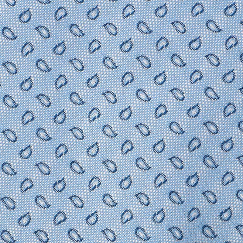 STEFANO BIGI ペイズリー柄タイ LIGHT BLUE