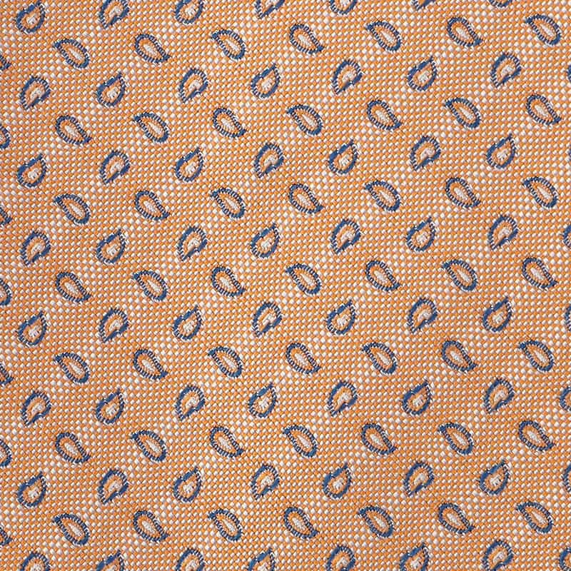 STEFANO BIGI ペイズリー柄タイ ORANGE