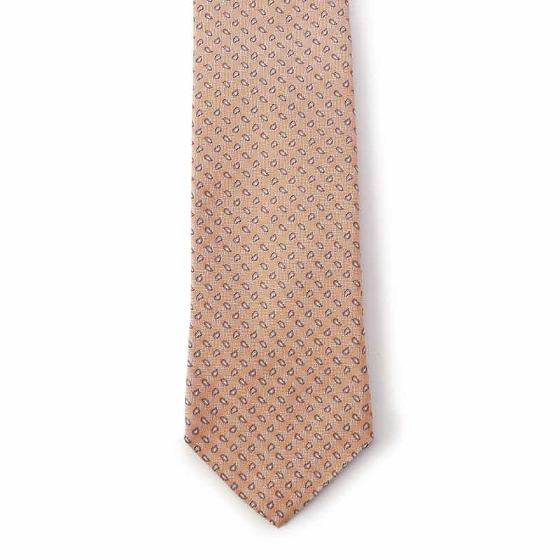 STEFANO BIGI ペイズリー柄タイ ORANGE