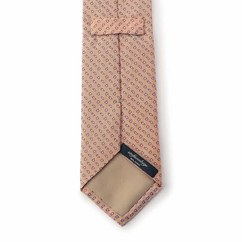 STEFANO BIGI ペイズリー柄タイ ORANGE