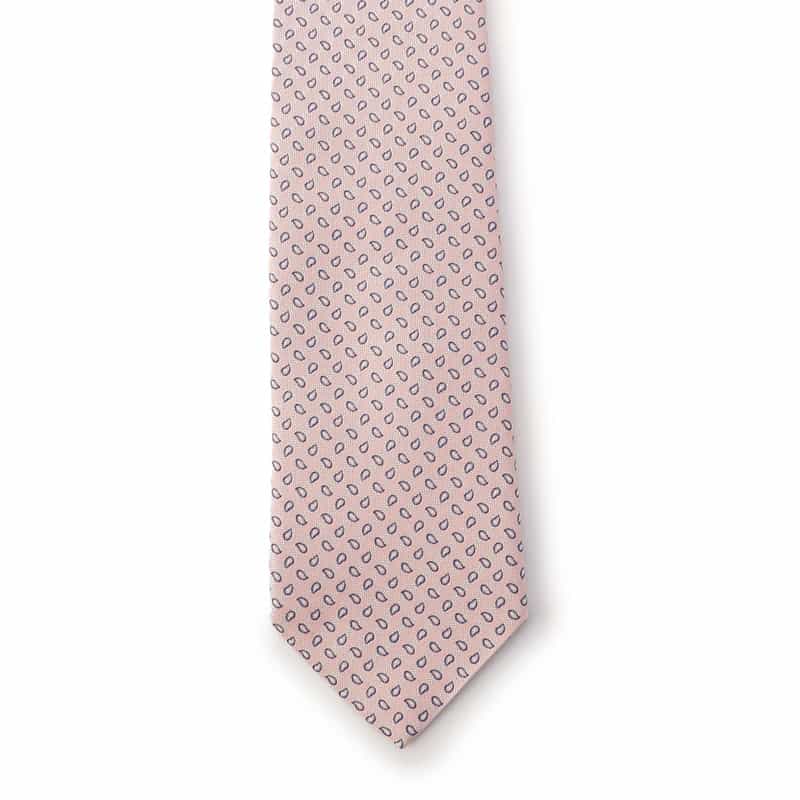 STEFANO BIGI ペイズリー柄タイ PINK