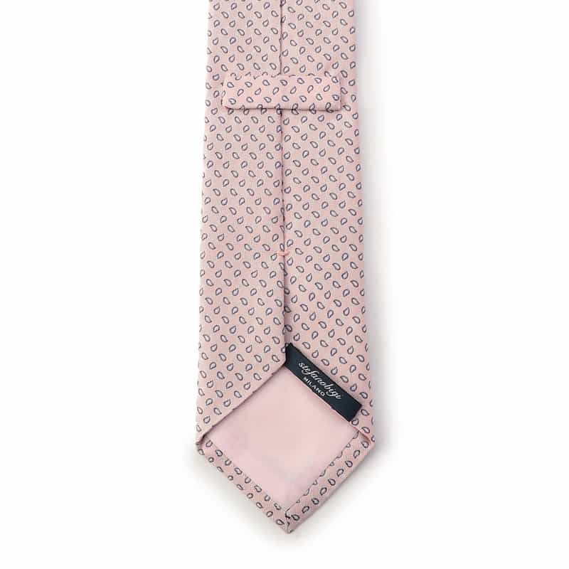 STEFANO BIGI ペイズリー柄タイ PINK