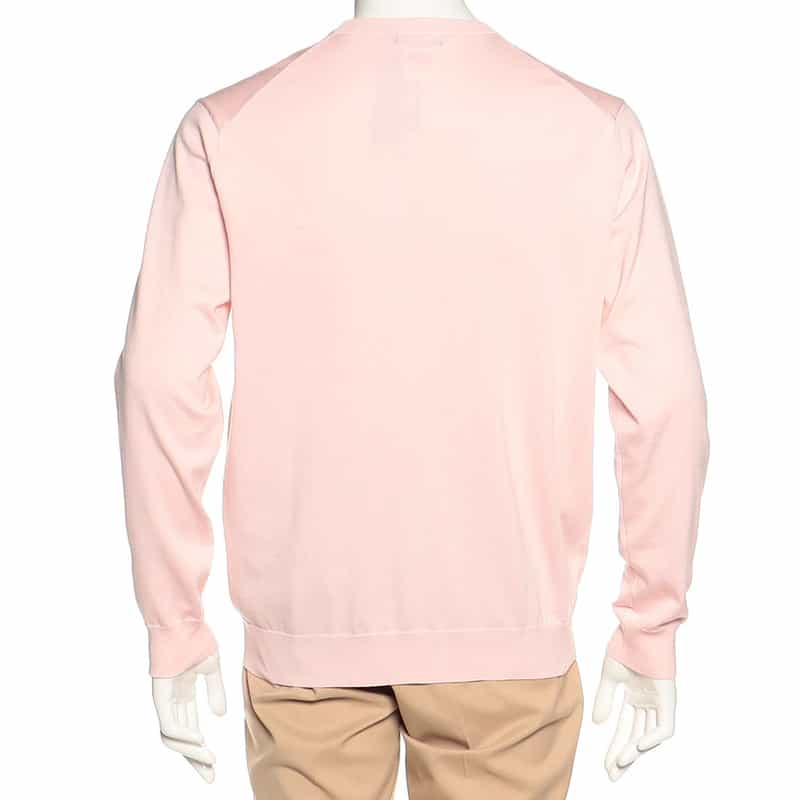 BARNEYS NEW YORK 海島綿ニットプルオーバー LIGHT PINK