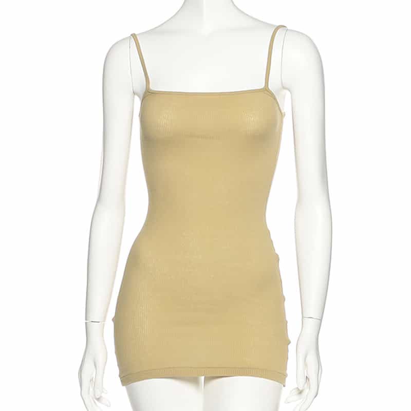 AURALEE リブキャミソール KHAKI