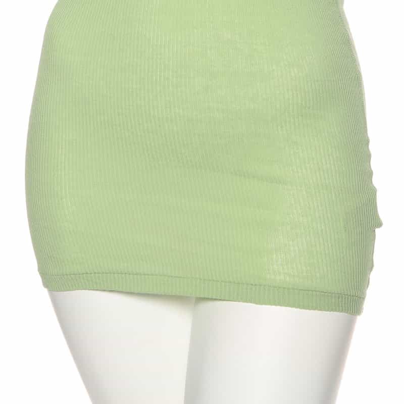 AURALEE リブキャミソール LIGHT GREEN
