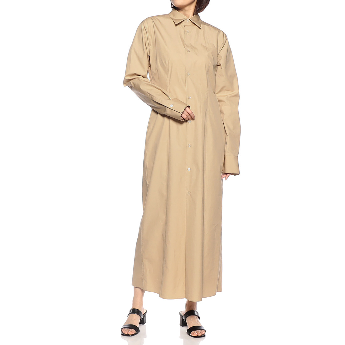 ロングスリーブ シャツドレス