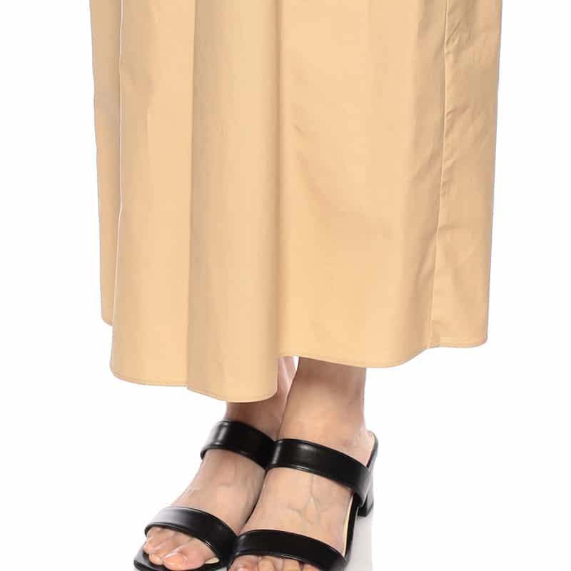 AURALEE ロングスリーブ シャツドレス BEIGE