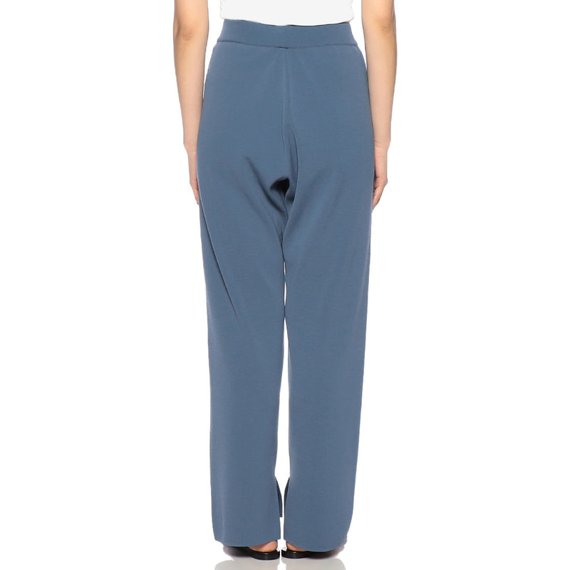 AURALEE スリット ニットパンツ BLUE