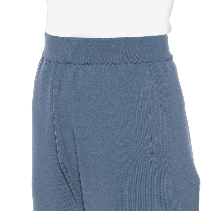 AURALEE スリット ニットパンツ BLUE