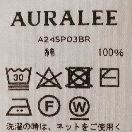 クロップド ボーダーカットソー（2213376）｜AURALEE(オーラリー