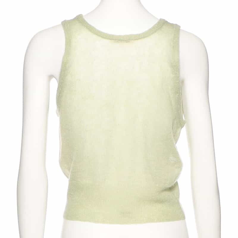 AURALEE ニットベスト LIGHT GREEN