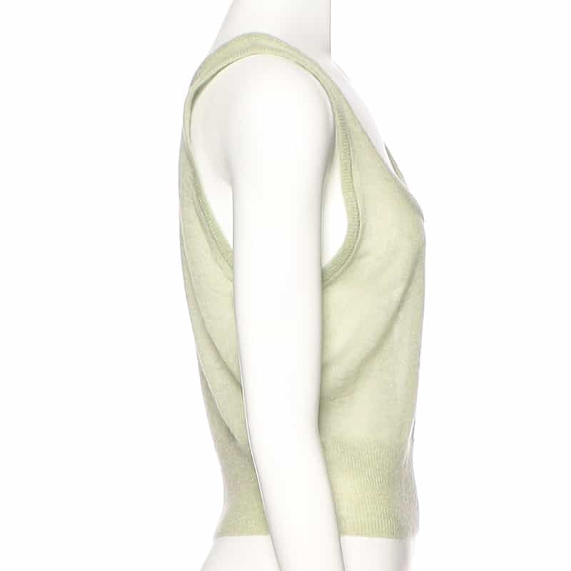 AURALEE ニットベスト LIGHT GREEN