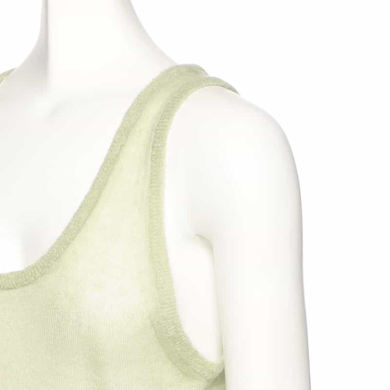AURALEE ニットベスト LIGHT GREEN