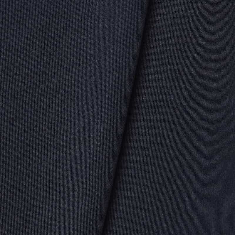 BARNEYS NEW YORK ウォッシャブル コットンUネックカットソー NAVY