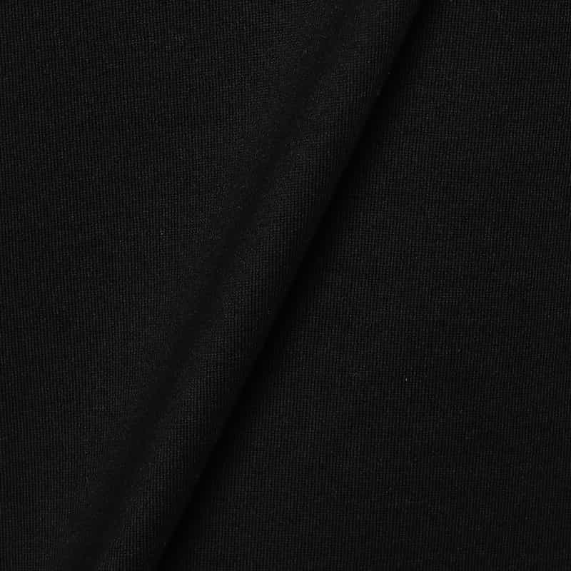 BARNEYS NEW YORK ウォッシャブル コットンUネックカットソー BLACK