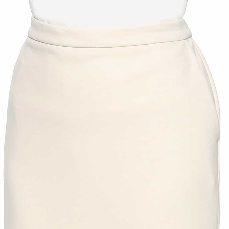 BARNEYS NEW YORK ウォッシャブル ドローストリング ジャージーロングスカート IVORY