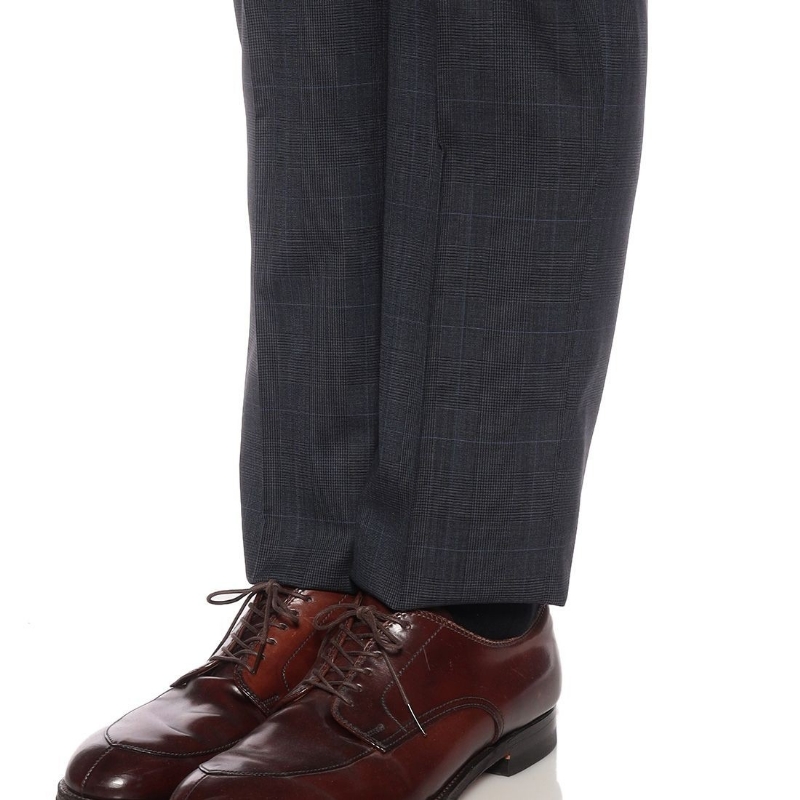 BARNEYS NEW YORK チェック柄スーツ NAVY